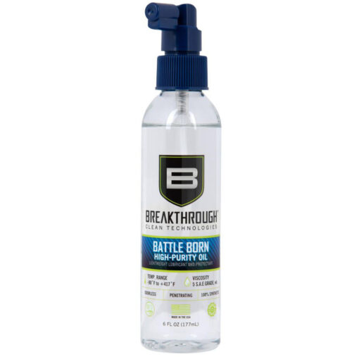 Breakthrough Clean Technologies Battle Born High-Purity Oil - 6oz Spray Bottle - Black Rifle Depot