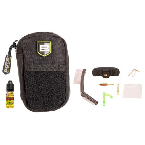Breakthrough Clean Technologies Badge Series - .40 Caliber Pull Through Cleaning Kit With Molle Pouch - Black Rifle Depot