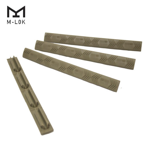 Ergo 4-Slot M-LOK WedgeLok American Flag Rail Cover 4PK Dark Earth - Black Rifle Depot