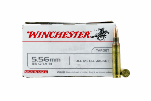 Winchester WM193K M193 5.56NATO 55 Grain FMJ Rifle Ammo - 20 Round Box - Black Rifle Depot