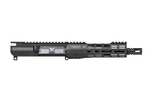 Aero Precision AR15 Complete Upper w/ No Forward Assist, 8" .300 Blackout Barrel, 7" M-LOK ATLAS S-ONE Handguard - Anodized Black - Black Rifle Depot