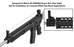 UTG AR-15 Super Slim Fixed High Profile Front Sight, Black
