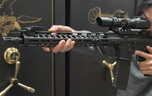 UTG-PRO-M-LOK-AR-15-15-Ultra-Slim-Free-Float-Handguard-UTG-PRO-M-LOK-AR-15-15-Ultra-Slim-Free-Float-Handguard UTG PRO M-LOK AR-15 15" Ultra Slim Free Float Handguard