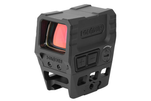 Holosun AEMS CORE Black Anodized 1x 2 MOA Illuminated Red Dot Reticle Features Lower 1/3 Co-Witness Mount - Black Rifle Depot