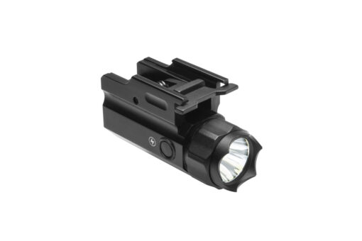 NcSTAR 3W 150 Lumen LED Pistol/Rifle Flashlight QR w/Strobe - Black Rifle Depot
