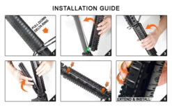 UTG PRO Model 4/AR-15 Mid Length Drop-in Quad Rail, Black