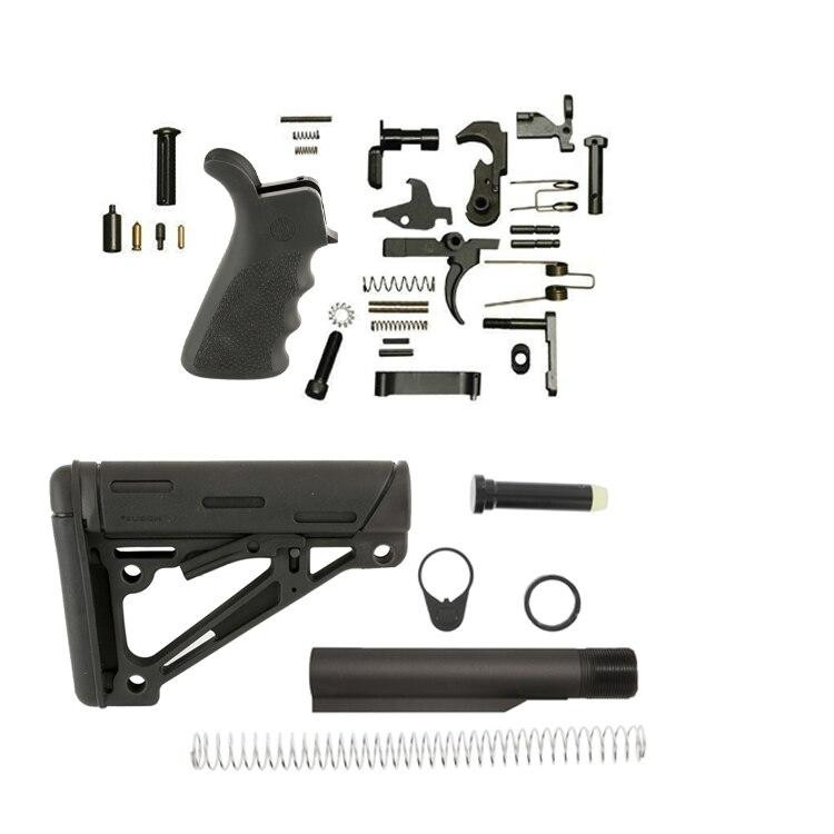 Hogue Overmold AR 15 Lower Build Kit - HOGUE Hogue Overmold AR 15 Lower Build Kit HOGUE Hogue Overmold AR 15 Lower Build Kit