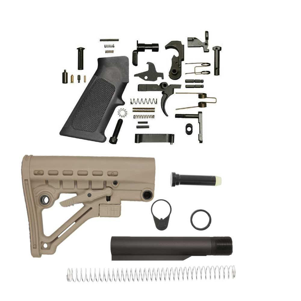 JE4-AR-15-Lower-Build-Kit-Tan-JE4-AR-15-Lower-Build-Kit-Tan JE4 AR-15 Lower Build Kit - Tan