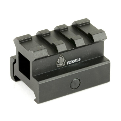 UTG 3-Slot Picatinny Riser Mount - 0.83" Saddle Height - Black Rifle Depot