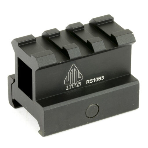 UTG 3-Slot Picatinny Riser Mount - 1" Saddle Height - Black Rifle Depot