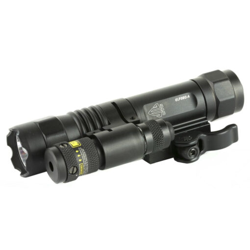 UTG Accushot Flashlight with Adjustable Red Laser - Black Rifle Depot