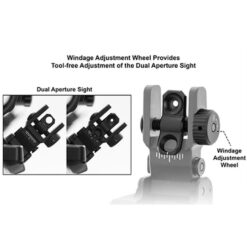 LEAPERS / UTG UTG AR15 45 Degree Accu-Sync Flip-up Rear Sight