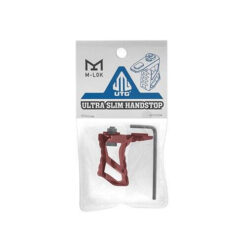 LEAPERS / UTG UTG M-LOK Ultra Slim Handstop - Red, Colored AR 15 Parts, Red AR 15 Parts, Fore Grip, AR 15 Parts, AR Parts, AR 15 Accessories