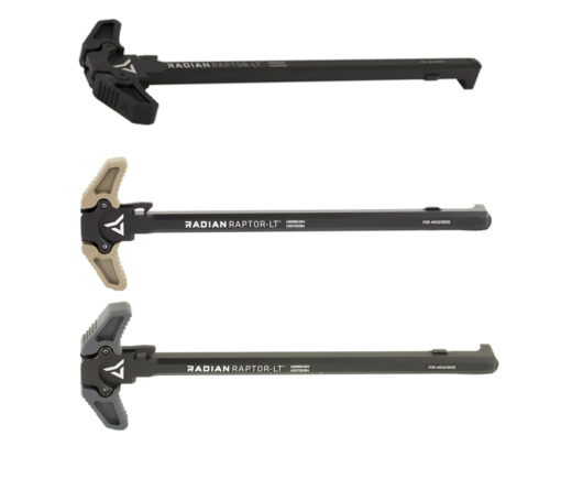 Radian Raptor-LT Ambidextrous Charging Handle AR10/SR25 - Grey - Black Rifle Depot