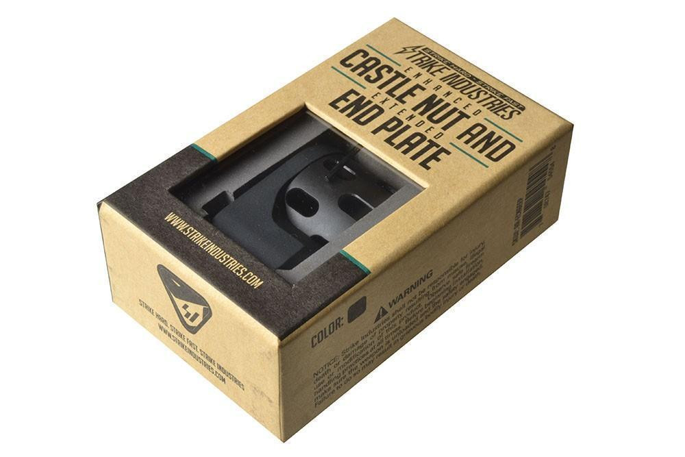 Strike Industries Enhanced Castle Nut-Extended QD End Plate - STRIKE INDUSTRIES Strike Industries AR 15 Enhanced Castle Nut and Extended QD End Plate, Strike Industries Parts, AR 15 Parts STRIKE INDUSTRIES Strike Industries AR 15 Enhanced Castle Nut and Extended QD End Plate, Strike Industries Parts, AR 15 Parts