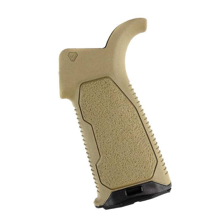 Strike Industries AR15 Overmolded Enhanced Pistol Grip 15° (FDE) - STRIKE INDUSTRIES Strike Industries AR15 Overmolded Enhanced Pistol Grip 15° FDE STRIKE INDUSTRIES Strike Industries AR15 Overmolded Enhanced Pistol Grip 15° FDE