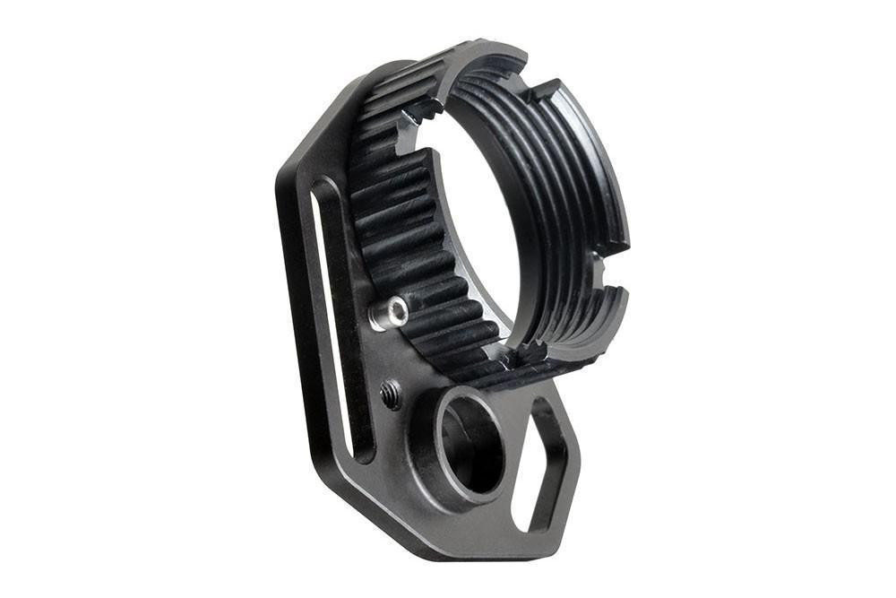 Strike Industries Multi-Function Endplate - STRIKE INDUSTRIES Strike Industries Multi-Function End Plate w/ Anti-Rotation Castle Nut - Black, Castle Nut, AR 15 Parts, AR 15 Spare Parts, AR Parts, AR 15 Lower Parts STRIKE INDUSTRIES Strike Industries Multi-Function End Plate w/ Anti-Rotation Castle Nut - Black, Castle Nut, AR 15 Parts, AR 15 Spare Parts, AR Parts, AR 15 Lower Parts