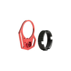 STRIKE INDUSTRIES Strike Industries Multi-Function End Plate w/Anti-Rotation Castle Nut-RED