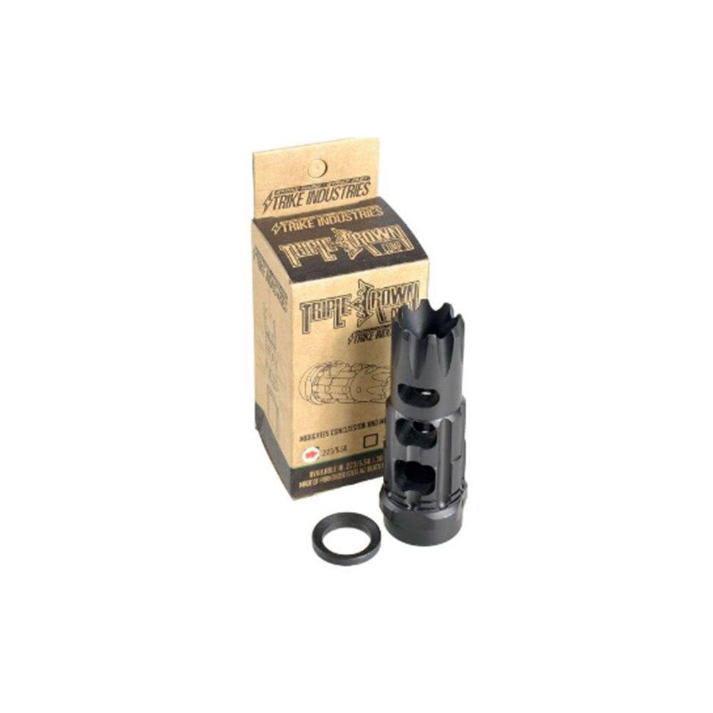Strike Industries Triple Crown Comp Muzzle Brake - STRIKE INDUSTRIES Strike Industries Triple Crown Comp Muzzle Brake STRIKE INDUSTRIES Strike Industries Triple Crown Comp Muzzle Brake
