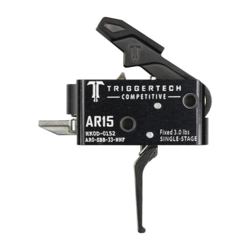Triggertech Single-Stage Competitive Flat AR 15 Trigger - Black Rifle Depot