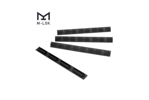 Ergo 4-Slot M-LOK WedgeLok Rail Cover 4PK - Black - Black Rifle Depot