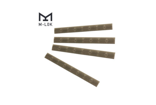 Ergo 4-Slot M-LOK WedgeLok Rail Cover 4PK - FDE - Black Rifle Depot