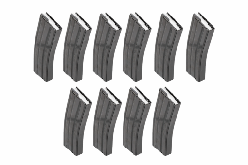 E-Lander 5.56 NATO 30-Round Steel AR-15 Magazine - 10-Pack - Black Rifle Depot