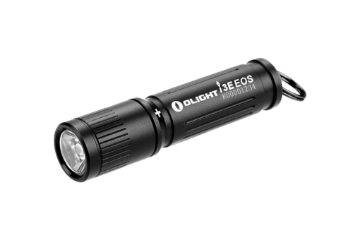OLight i3E-BK EOS Keychain Flashlight - Black - 90 Lumens - Black Rifle Depot