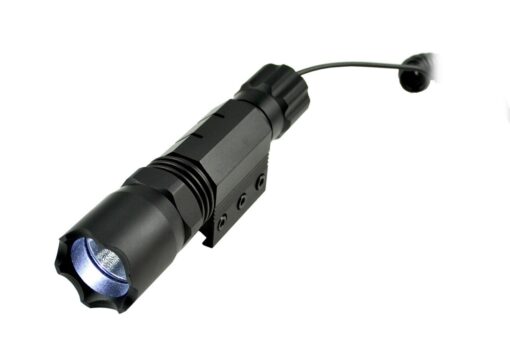 Presma 260 Lumens Tactical Flashlight w/ Remote Switch - 1913 Picatinny Rail - Black Rifle Depot