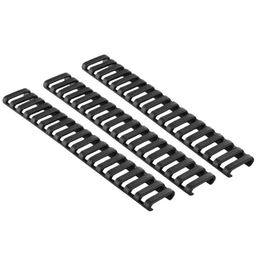 Ergo 18-Slot Ladder LowPro Rail Covers 3PK - Black - Black Rifle Depot