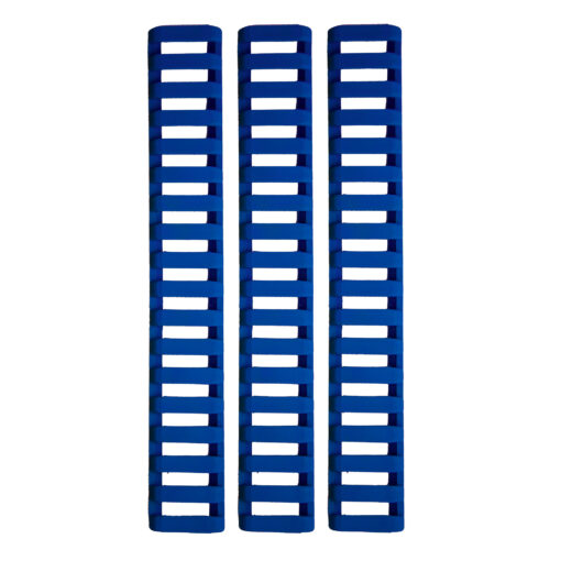 Ergo 18-Slot Ladder LowPro Rail Covers 3PK - Blue - Black Rifle Depot