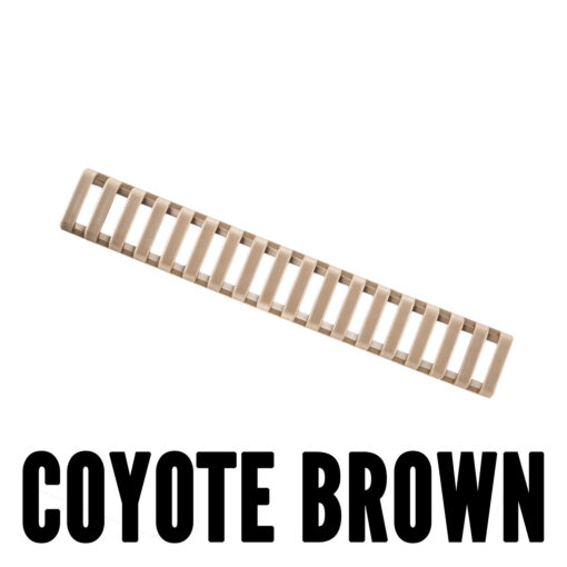 Ergo 18-Slot Ladder LowPro Rail Covers 3PK - Coyote Brown - Black Rifle Depot