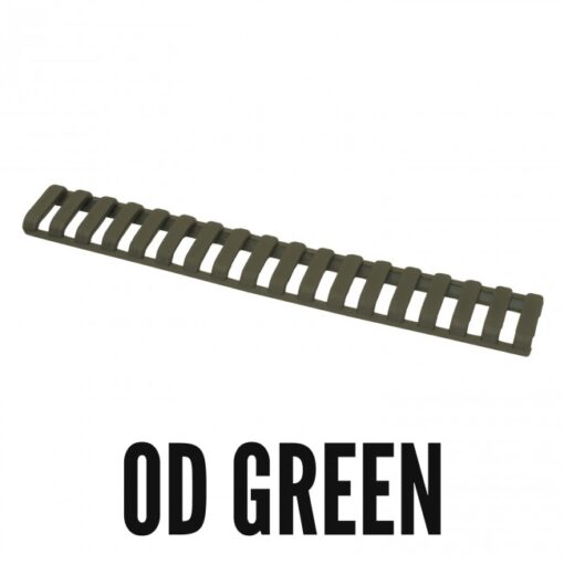 Ergo 18-Slot Ladder LowPro Rail Covers 3PK - OD Green - Black Rifle Depot