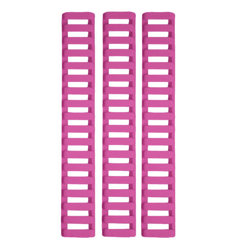 Ergo 18-Slot Ladder LowPro Rail Covers 3PK - Pink - Black Rifle Depot