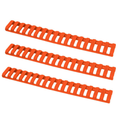 Ergo 18-Slot Ladder LowPro Rail Covers 3PK - Orange - Black Rifle Depot