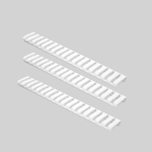 Ergo 18-Slot Ladder LowPro Rail Covers 3PK - White - Black Rifle Depot