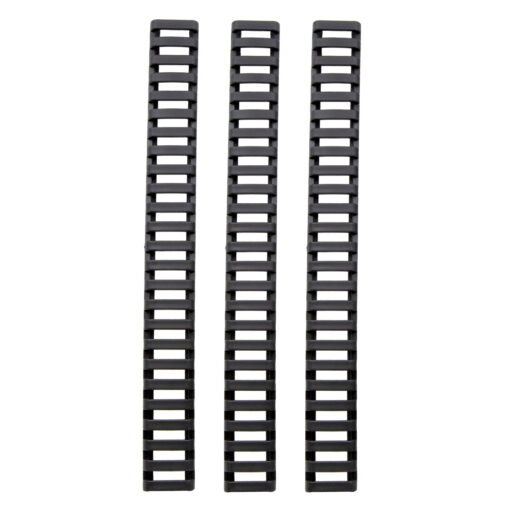 Ergo 25-Slot Ladder LowPro Rail Covers 3PK - Black - Black Rifle Depot