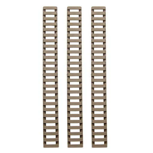 Ergo 25-Slot Ladder LowPro Rail Covers 3PK - FDE - Black Rifle Depot