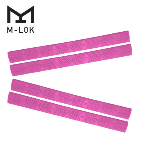 Ergo 4-Slot M-LOK WedgeLok Rail Cover 4PK - Pink - Black Rifle Depot