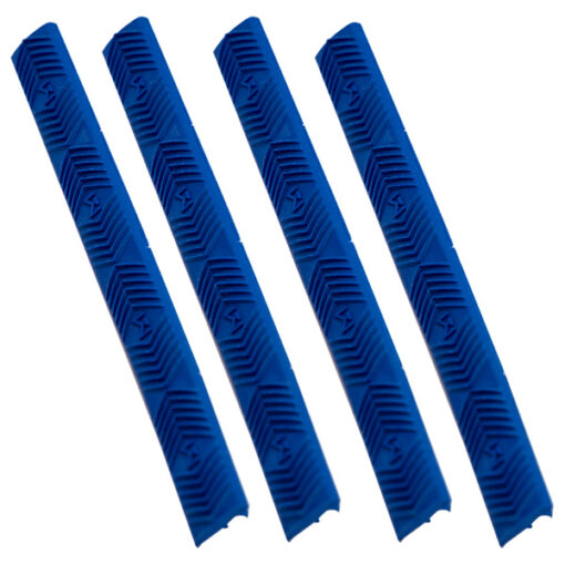 Ergo 4-Slot M-LOK WedgeLok Rail Cover 4PK - Blue - Black Rifle Depot