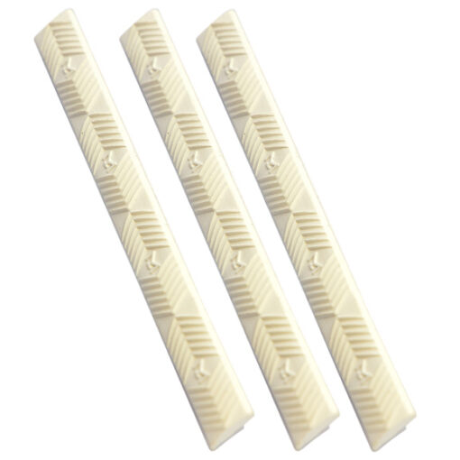 Ergo 4-Slot M-LOK WedgeLok Rail Cover 4PK - White - Black Rifle Depot