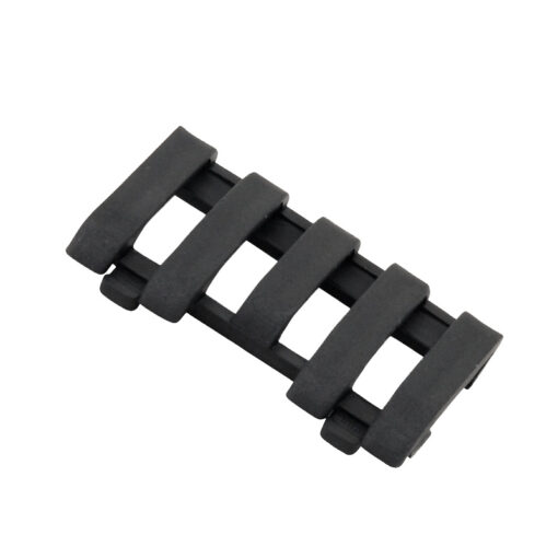 Ergo 5-Slot LowPro Picatinny Rail Wire Loom - Black - Black Rifle Depot