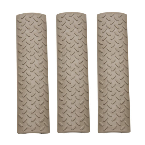 Ergo Diamond Plate Full-Long Rail Covers 3PK - FDE - Black Rifle Depot