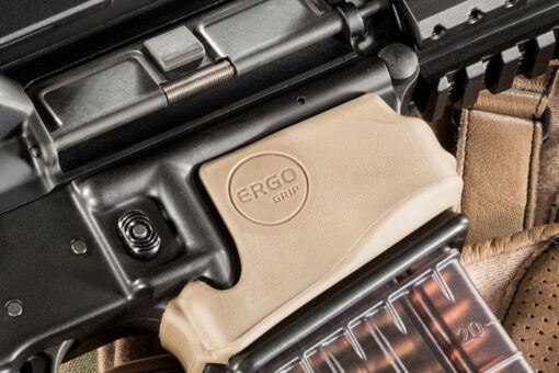 Ergo Never Quit Grip Fits AR-15/M16/M4 - FDE - Black Rifle Depot