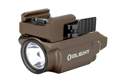 Olight Baldr Mini 600 Lumens LED Light With Green Dot - Desert Tan - Black Rifle Depot