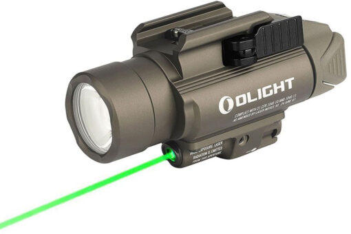 Olight Baldr Pro 1350 Lumens LED Light With Green Dot - Tan - Black Rifle Depot