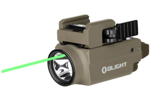 Olight Baldr S 800 Lumens LED Light With Green Dot - FDE - Black Rifle Depot