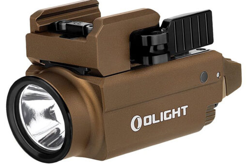 Olight Baldr S Bl 800 Lumens LED Light With Green Dot - Desert Tan - Black Rifle Depot
