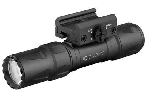Olight Odin S Picatinny Matte Black 1,500 Lumens Tactical LED Flashlight With Picatinny Mount - Black Rifle Depot