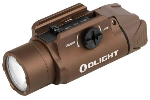 Olight Pl-3R Valkyrie Max 1,500 Lumens WML Built-In 900Mah Lithium Polymer Battery - Desert Tan - Black Rifle Depot